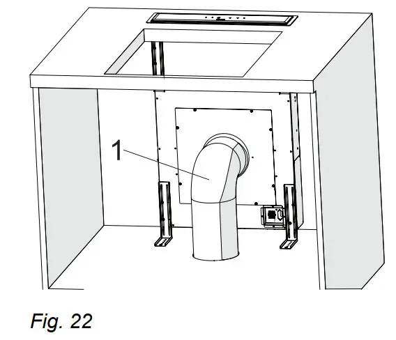 ikon IK54 110cm Stainless & Black Glass Down - Figure 21