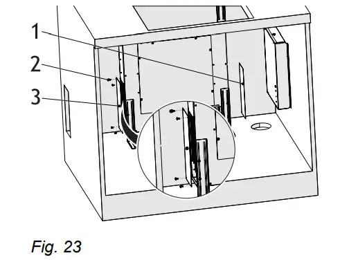 ikon IK54 110cm Stainless & Black Glass Down - Figure 22