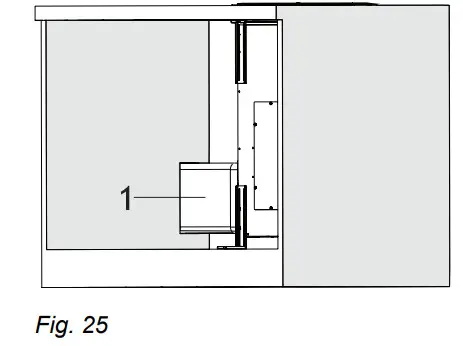ikon IK54 110cm Stainless & Black Glass Down - Figure 24