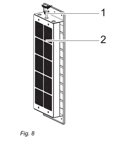 ikon IK54 110cm Stainless & Black Glass Down - Figure 32