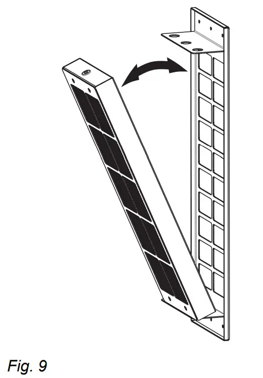 ikon IK54 110cm Stainless & Black Glass Down - Figure 8
