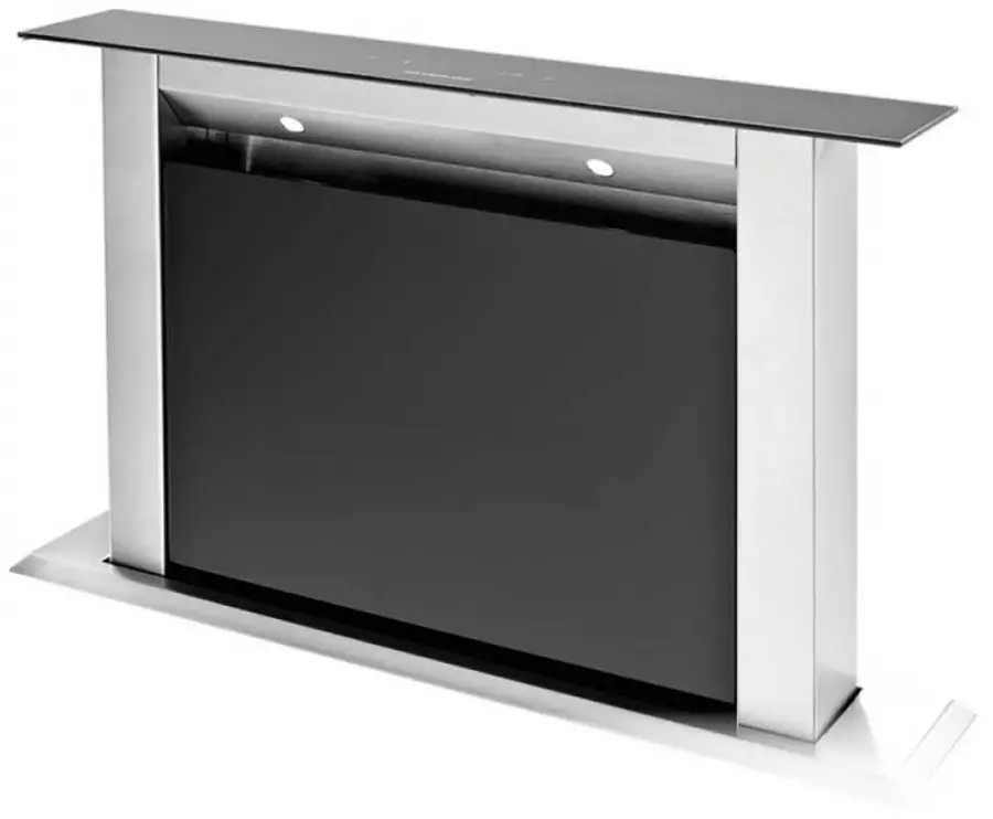 ikon IK54 110cm Stainless & Black Glass Down