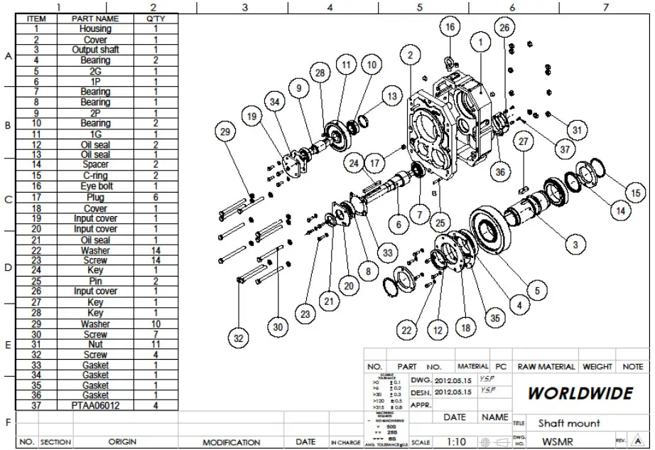 WORLD WIDE ELECTRIC SCSMR2 9 1 Eliminator Shaft Mount Reducers - Figure 20