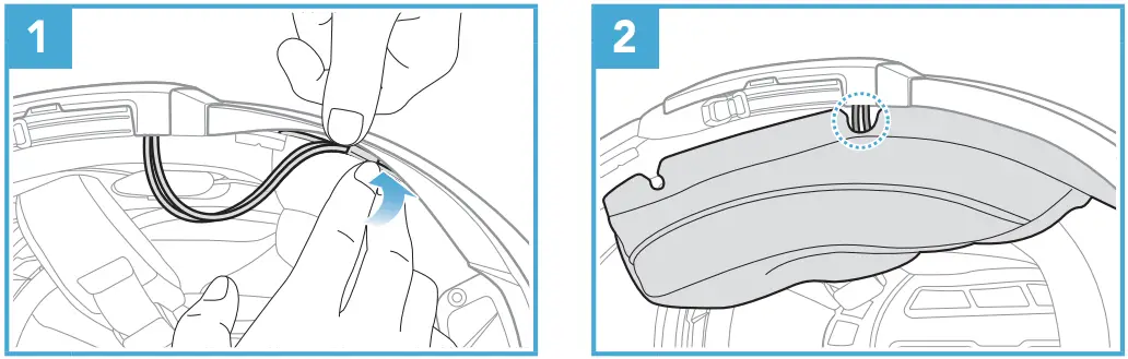 HJC HELMETS Smart HJC 21B 2nd Gen Standard Motorcycle Bluetooth Communication System - Arrangement