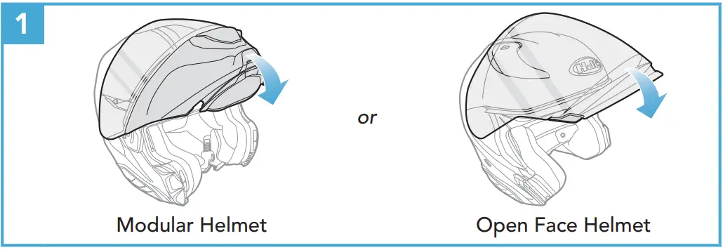 HJC HELMETS Smart HJC 21B 2nd Gen Standard Motorcycle Bluetooth Communication System - Closing