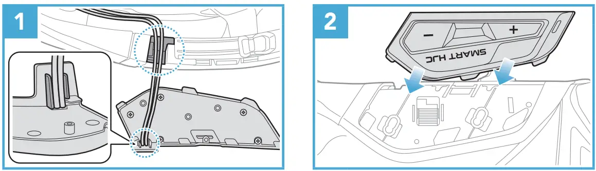 HJC HELMETS Smart HJC 21B 2nd Gen Standard Motorcycle Bluetooth Communication System - Module