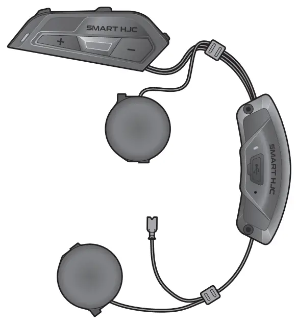 HJC HELMETS Smart HJC 21B 2nd Gen Standard Motorcycle Bluetooth Communication System