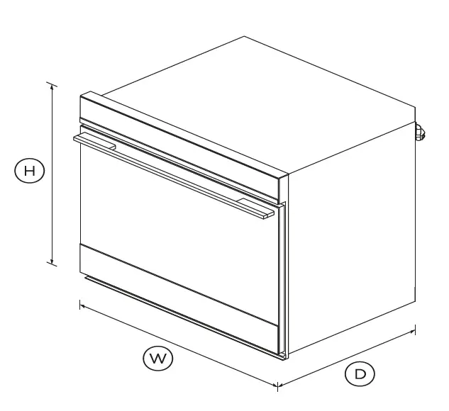 FISHER PAYKEL OB30SDPTB1 Microwave Oven fig 1