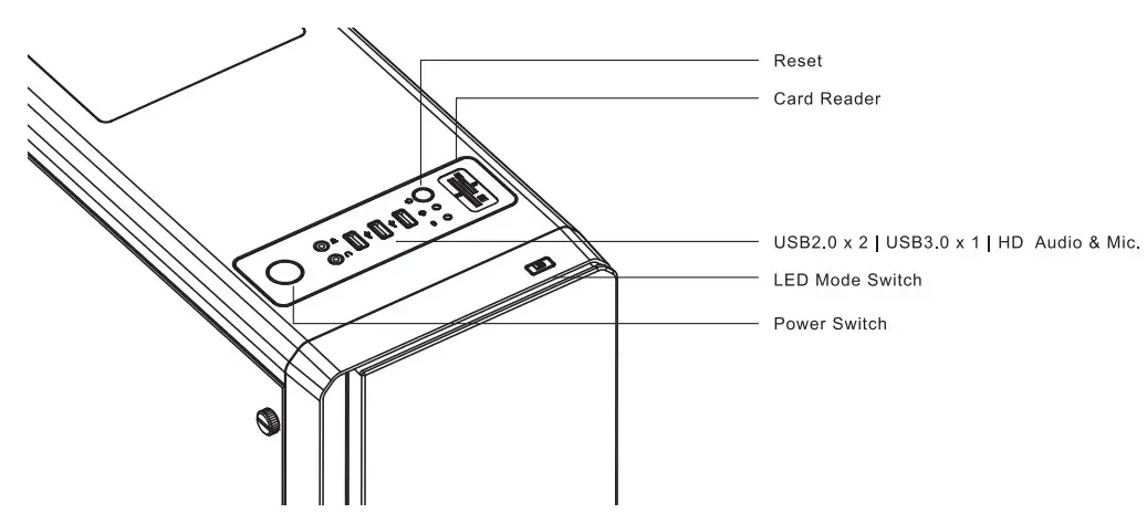 AeroCool Rift RGB Mid Tower Case - fig 12