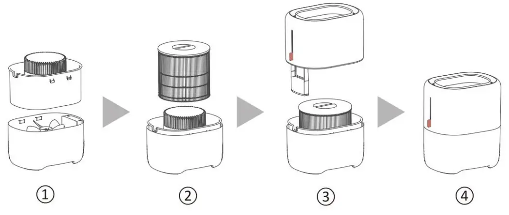emerio HF 1283761 Evaporative Humidifier - enter the motor