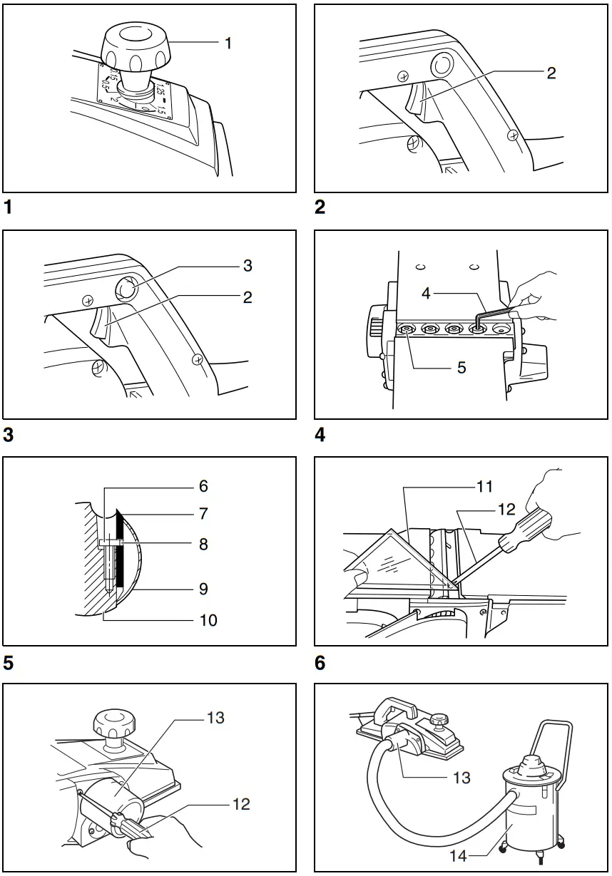 makita 1806B Power Planer - fig