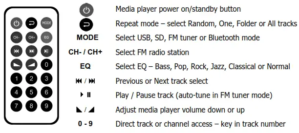 Class-D Compact Music Amplifier - Remote control