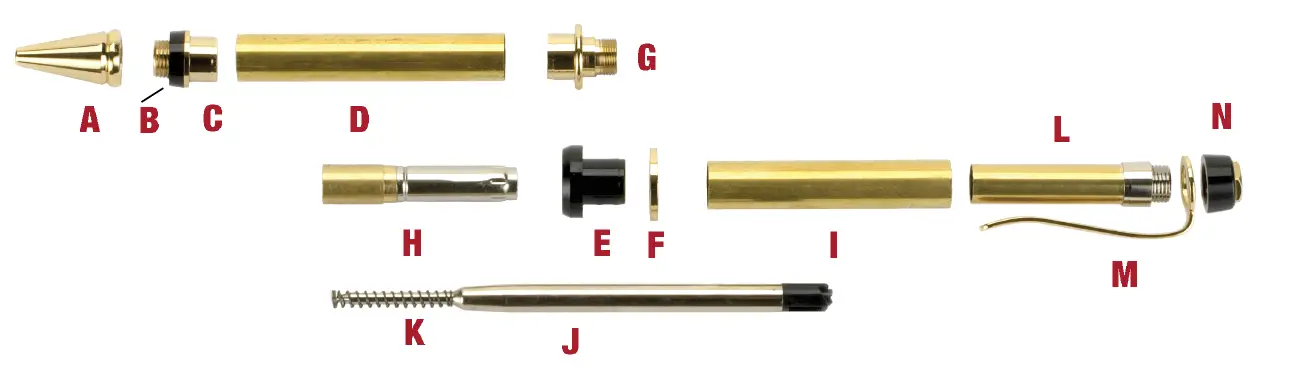 WOODCRAFT 148749 Cigar Pen Kits FIG 6