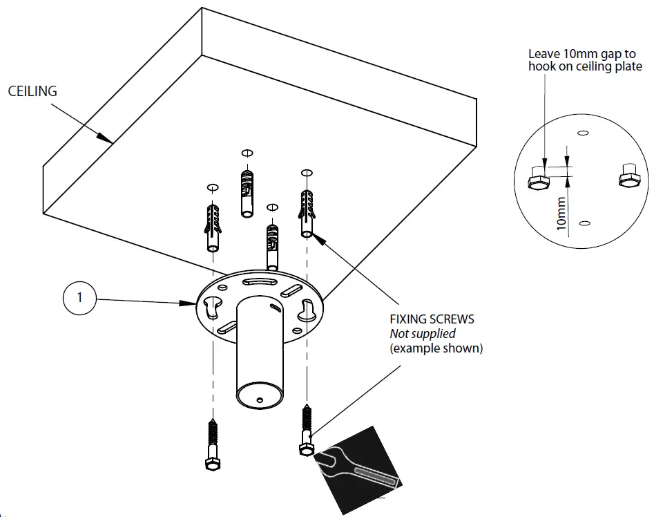 B-TECH-BT5961-CCTV-Ceiling-Mount-fig-4
