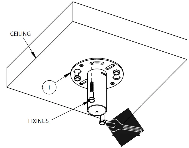 B-TECH-BT5961-CCTV-Ceiling-Mount-fig-5