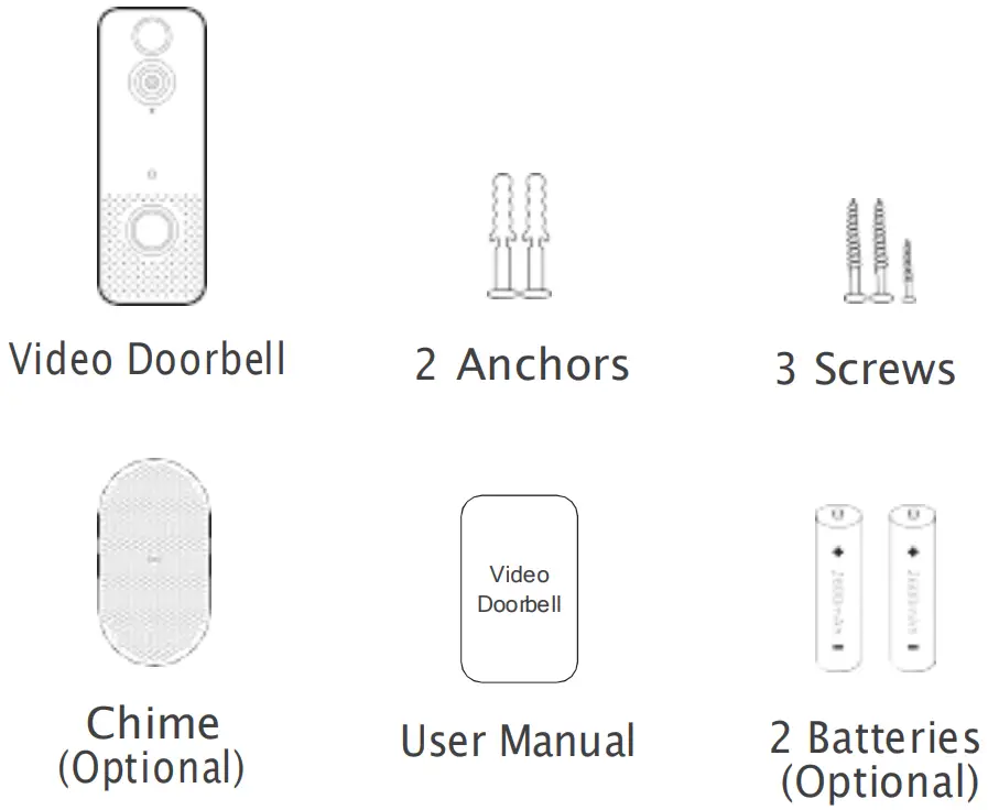 FINEX V3 Video Doorbell - In de verpakking