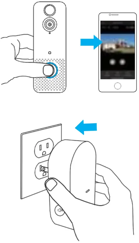 FINEX V3 Video Doorbell - plug in your chime
