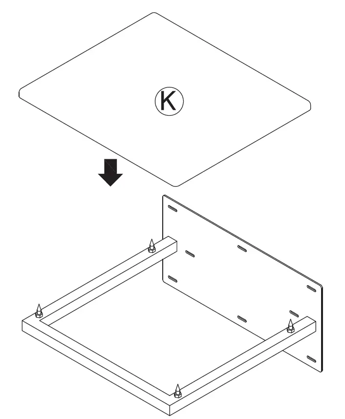 PANGEA AUDIO 325TWMSK Wall Mount Premier Se Turntable Shelf 6
