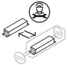 Replaceable control gear