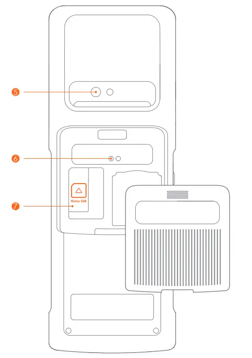 sunmi T5930 V2 Wireless Data Handheld POS System fig 2