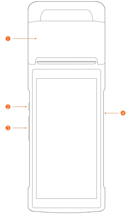 sunmi T5930 V2 Wireless Data Handheld POS System fig
