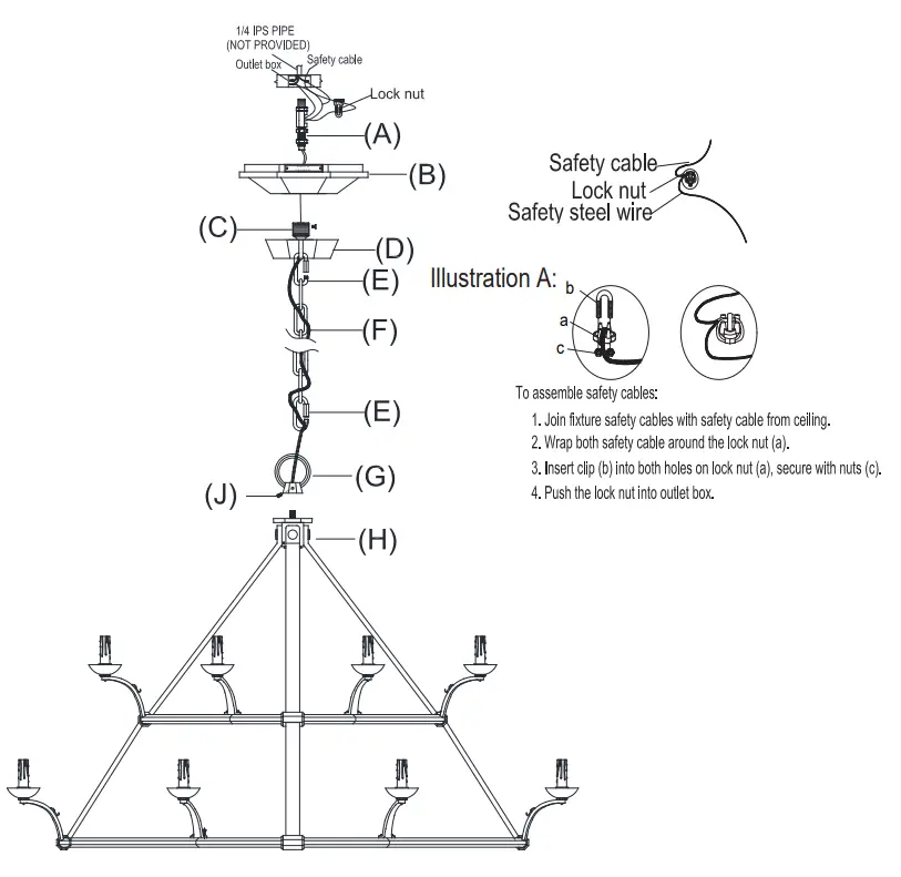 RALPH LAUREN RL 5542 Robertson Double Tier Chandelier