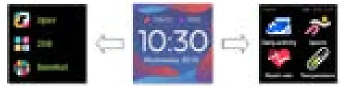 FOREVER GO PROI JW-200 Smart Watch -The smartwatch interface description