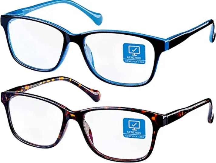 K KENZHOU Blue Light Blocking Computer Glasses Anti Eyestrain