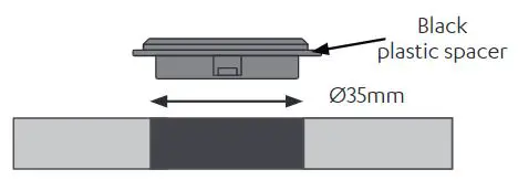 Zip HydroTap Installation Guide - Cut the hole & fit the spacer