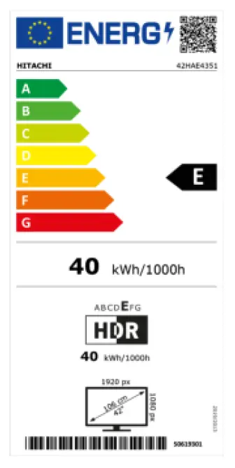 HITACHI 42HAE4351 Televisions fig 1