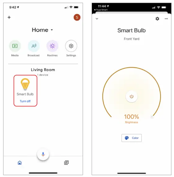 Brookstone BKSBRGB-N Smart Color Changing Bulb-fig21