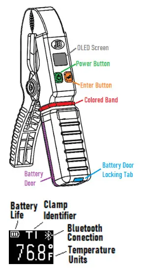 JB Industries WC 1 CLIMATE CLASS Wireless Temperature Clamps - POWER