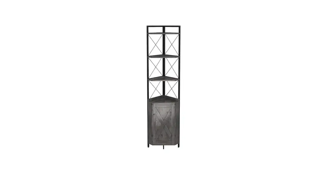 Tatahance W116242794-z Dark Gray 4 Shelf Corner Bookcase Instruction Manual Tatahance W116242794-z Dark Gray 4 Shelf Corner Bookcase Instruction Manual