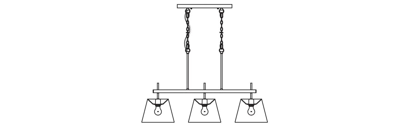 Allen - Roth Kxw7103ax-01 3-light Pendant Instruction Manual Allen - Roth Kxw7103ax-01 3-light Pendant Instruction Manual