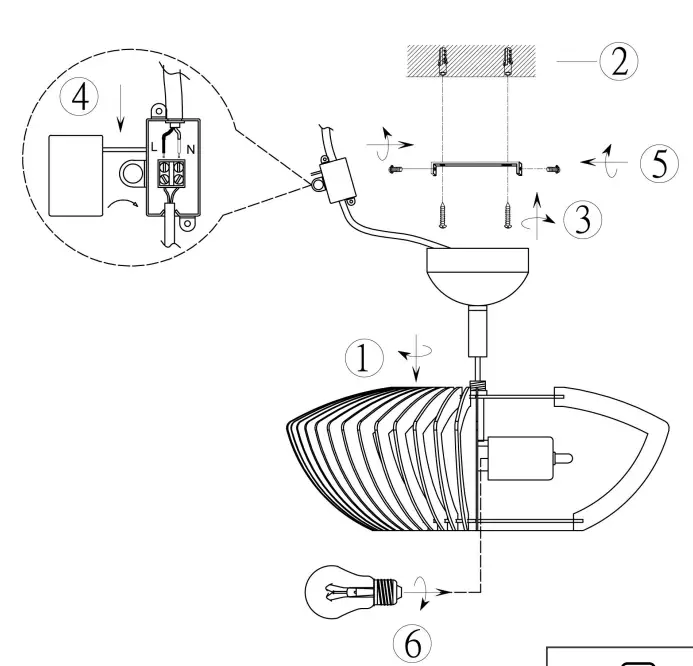TRIO LIGHTING 615900242 Ceiling Lamp 1