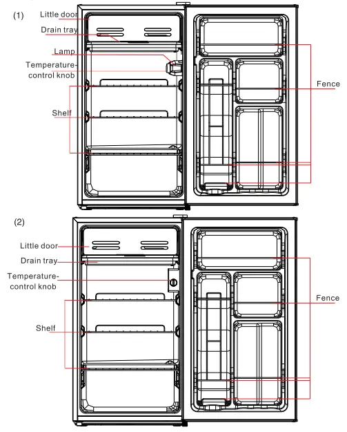 Midea MDRD142FGD 95L 1 Door Refrigerator-14