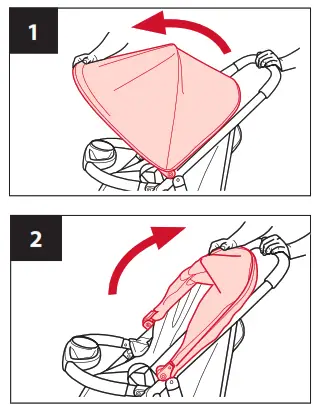53212310 Flip Side Baby Stroller Evenflo Flipside Travel System - canopy,2