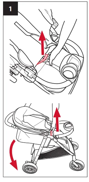 53212310 Flip Side Baby Stroller Evenflo Flipside Travel System - fig 10