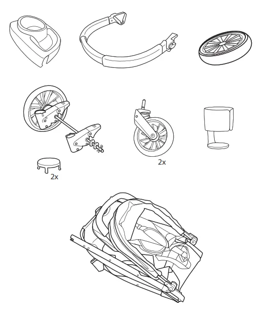 53212310 Flip Side Baby Stroller Evenflo Flipside Travel System - fig