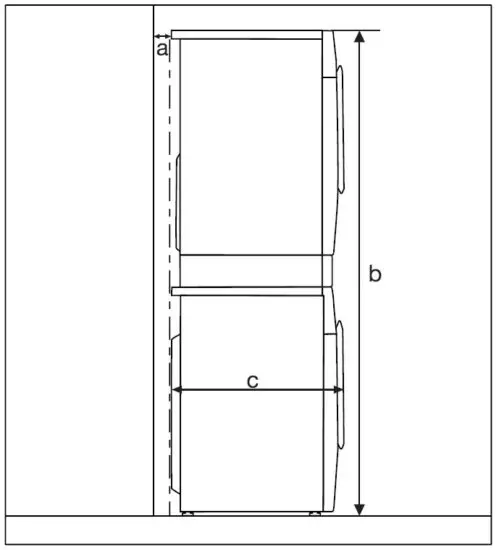 FIG 11 Washer and dryer stack