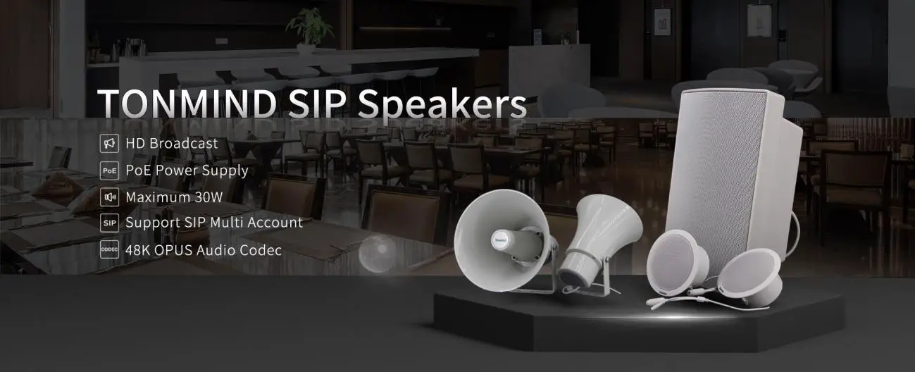 TONMiND PA System Pro SIP Speakers