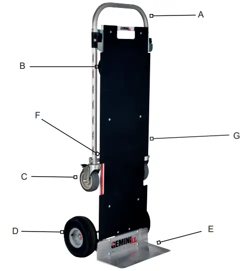 MAGLINER XL C Gemini XL Convertible Hand Truck - Gemini Convertible Hand 5