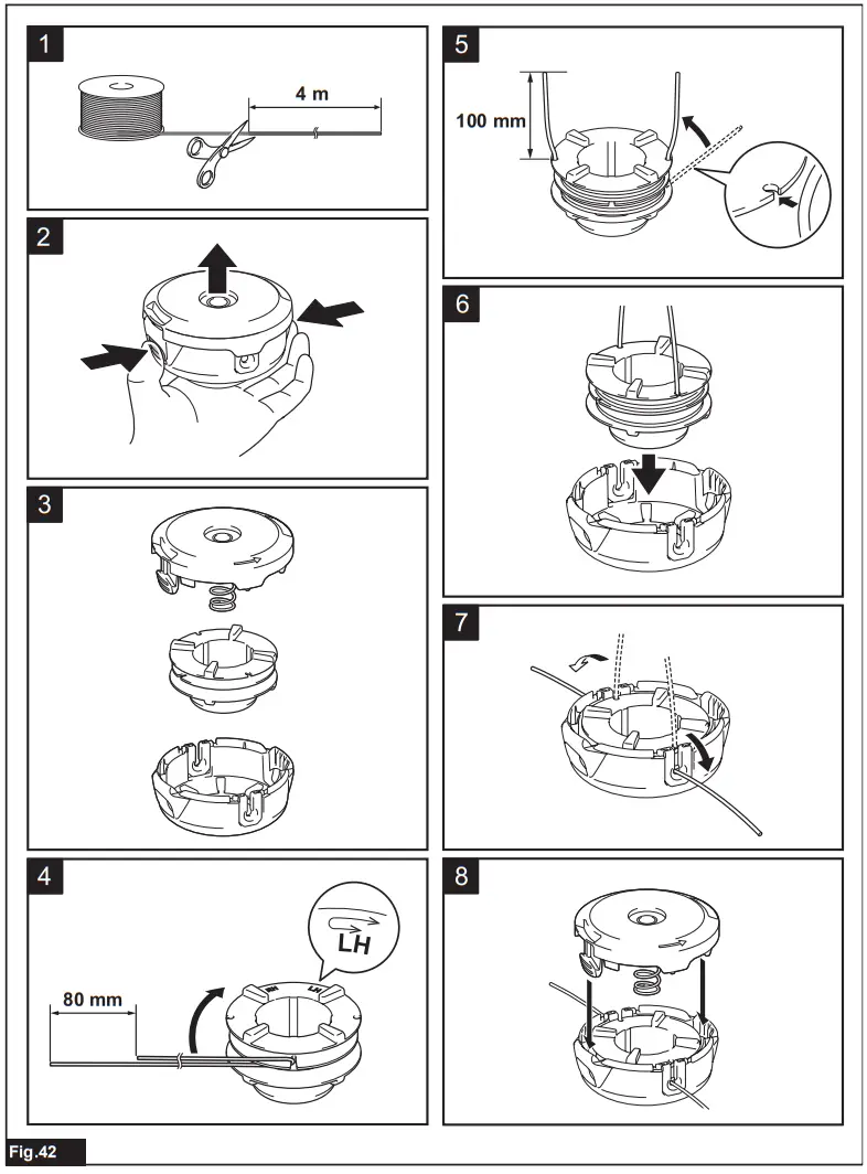 makita UR006G UR007G Cordless Grass Trimmer - Figure 11