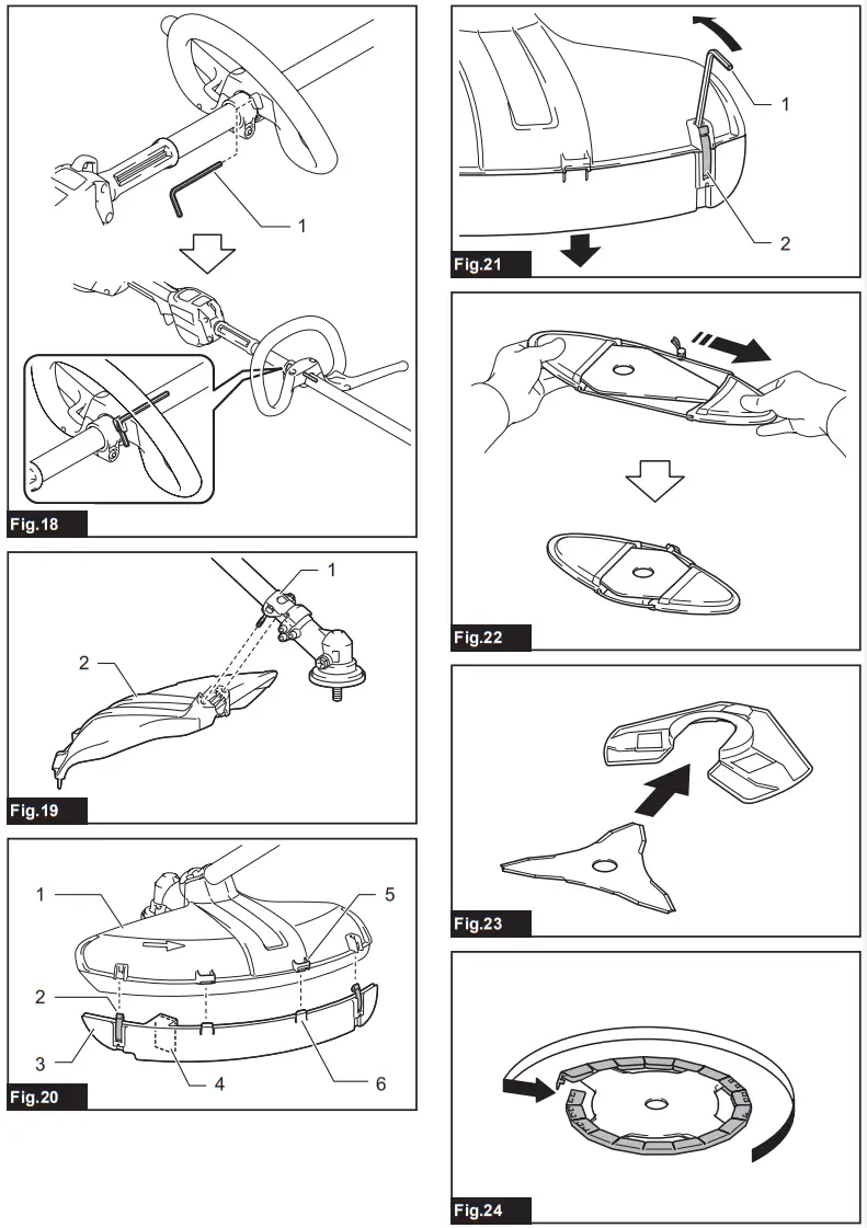 makita UR006G UR007G Cordless Grass Trimmer - Figure 7