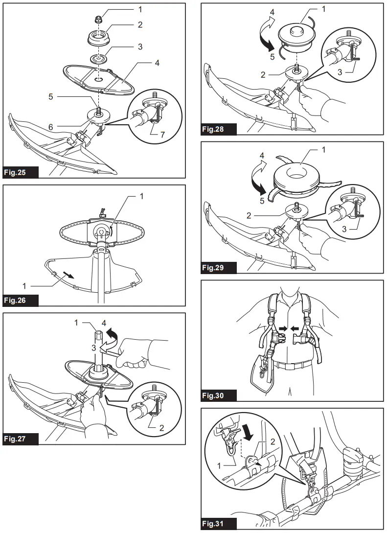 makita UR006G UR007G Cordless Grass Trimmer - Figure 8