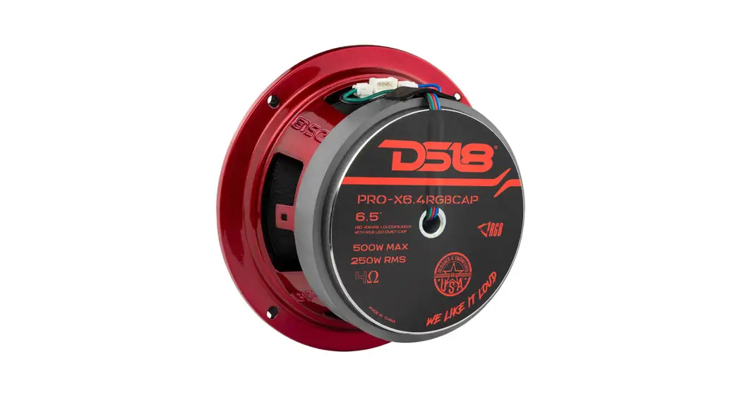 Ds18 Pro-x6.4rgbcap 6.5 Inch Mid Range Loudspeaker With Rgb Led Dust Cap Owner's Manual Ds18 Pro-x6.4rgbcap 6.5 Inch Mid Range Loudspeaker With Rgb Led Dust Cap Owner's Manual