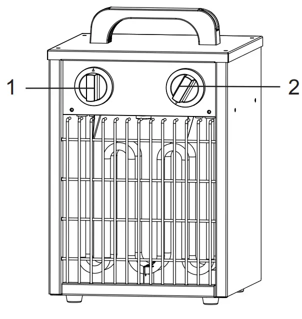 BLAUPUNKT EH7010 Portable Fan Heater - parts