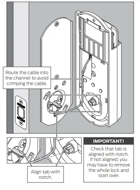 SCHLAGE BE479AA V CAM 619 Satin Nickel Sense Smart Deadbolt with Camelot Trim-17