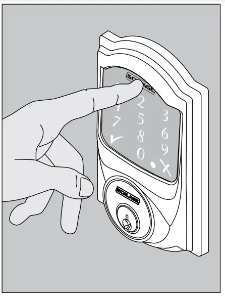 SCHLAGE BE479AA V CAM 619 Satin Nickel Sense Smart Deadbolt with Camelot Trim-25