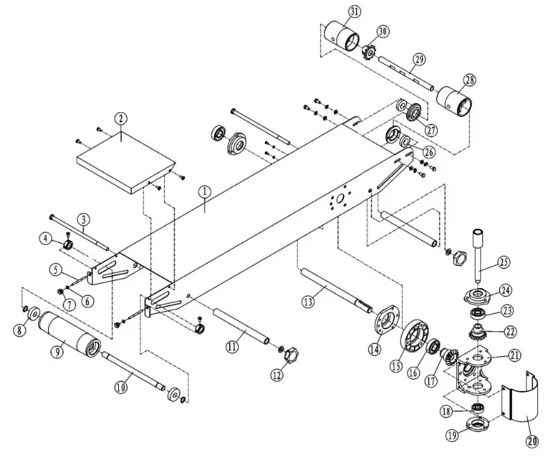 DINGYe FR 770 FR 770FR 770 - Breakdown drawing of Conveyer